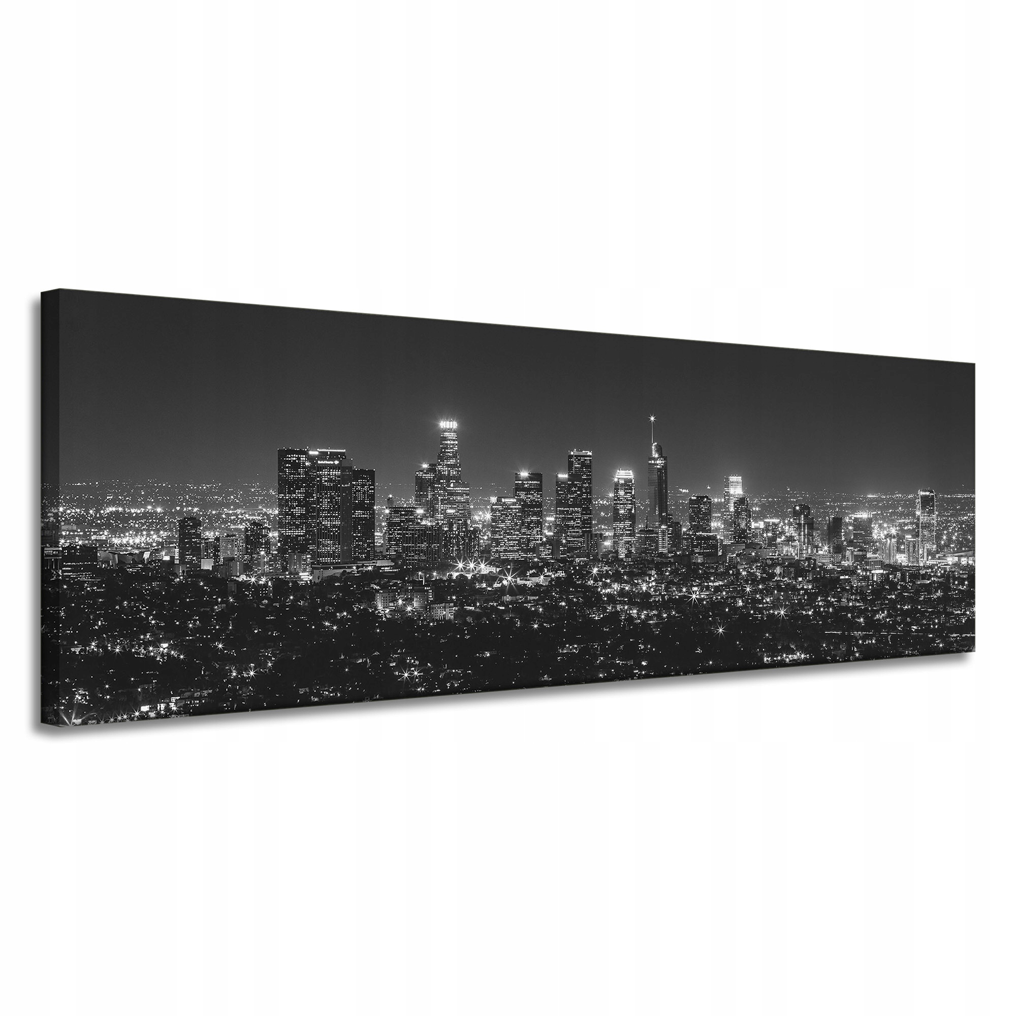 Obraz na plátně Architektura Los Angeles černobílá 150x50 cm