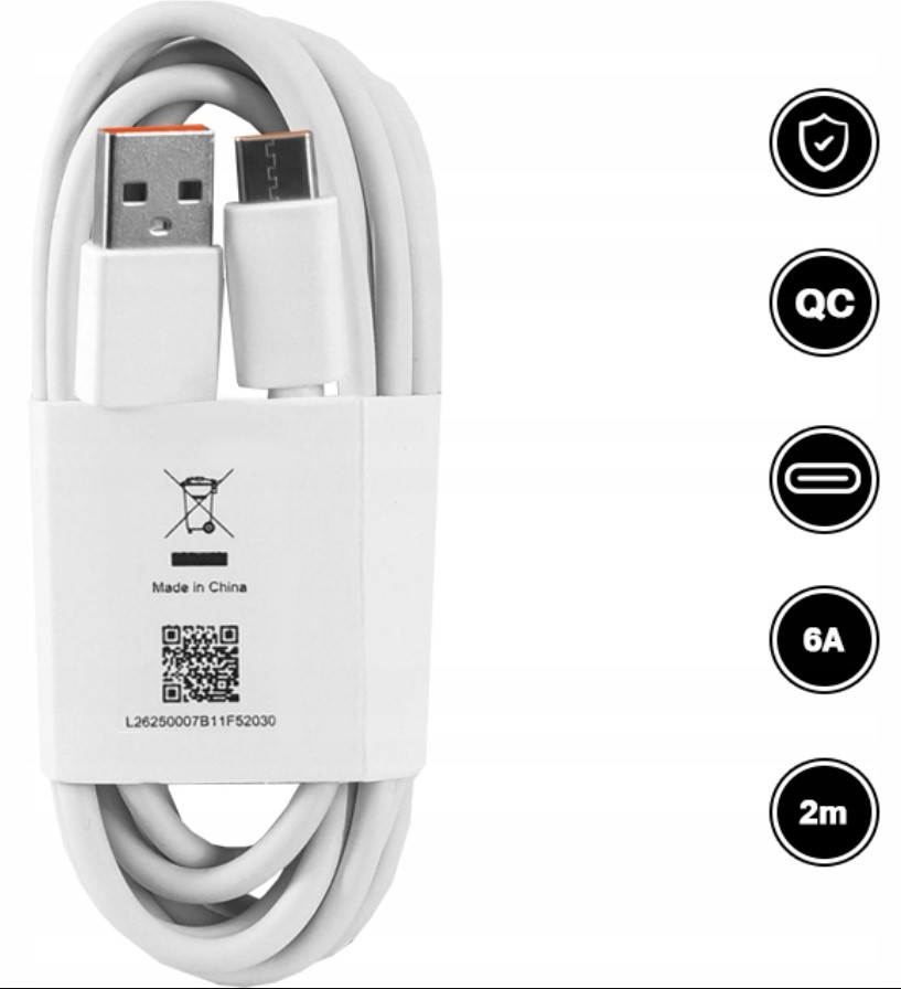 Оригинальный Xiaomi USB C TURBO CHARGE кабель 33W 5A бренд Xiaomi