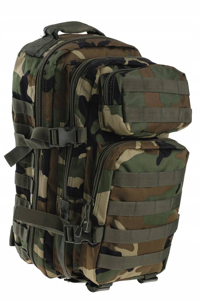 Vojenský taktický turistický Batoh Mil-Tec Assault 20L maskáčový Woodland