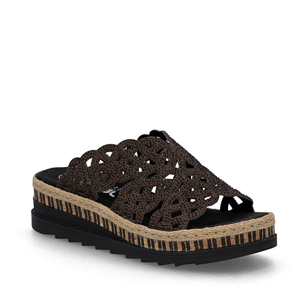 Rieker V7992 Hnědé Nazouváky Na Platformě vel. 37