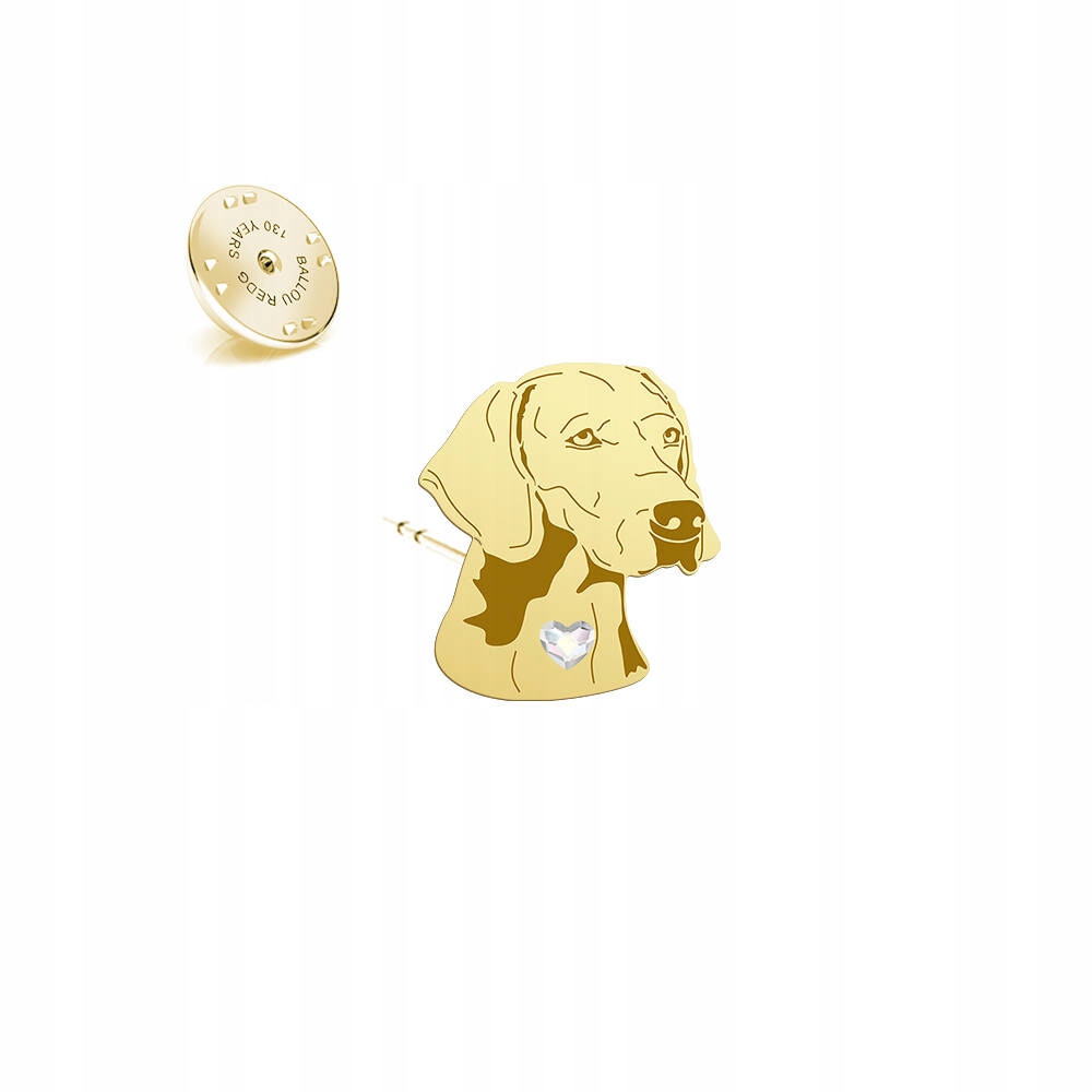 Odznak s psem Výmarský výžel Stříbro 925 Šperky Žena Věnování