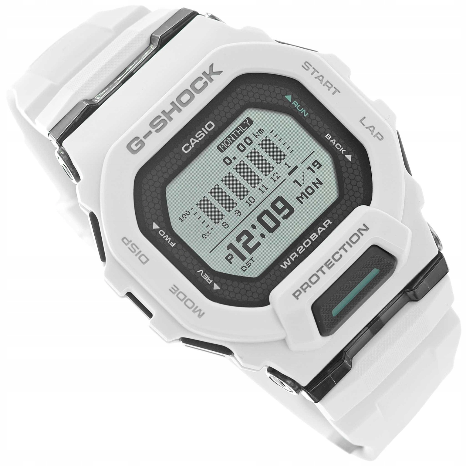 Pánské Hodinky Casio GBD-200-7ER G-shock 200 M Bílé Bluetooth Tréninkové
