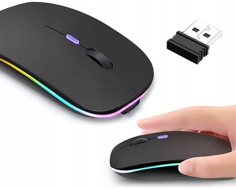 

Myszka Bezprzewodowa Mysz Optyczna Led Slim Lekka