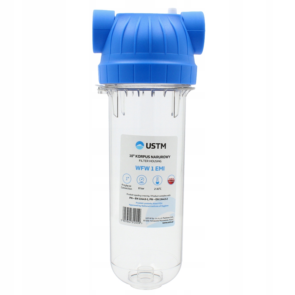 

Pojemnik na rurę do filtra do wody 10'' 1'' mocny