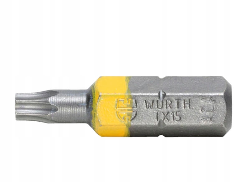 Bit Torx Wurth TX15 żółty1/4 DŁ.25mm