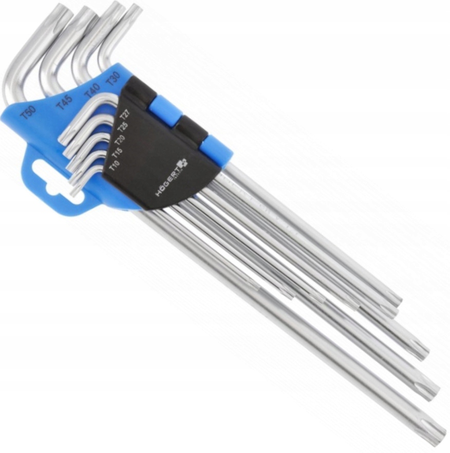 KLUCZE TAMPER TORX EXTRA DŁUGIE 9SZT