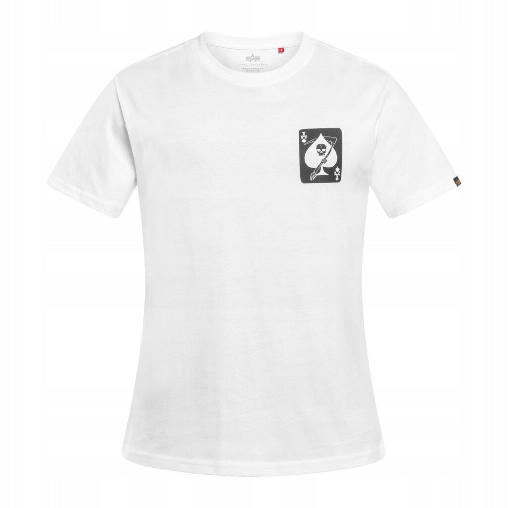 Tričko bavlněné pánské tričko Alpha Industries Skull Ops White XXL