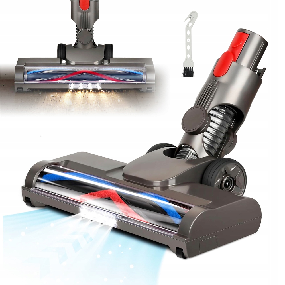 Turbo Kartáč Na Mytí 4 Led Diod 180° Otáček Pro Dyso V7 V8 V10 V11 V15