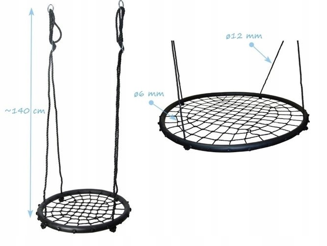 Huśtawka bocianie gniazdo Slim 120 cm Kod producenta 2PR05-06A3.XX