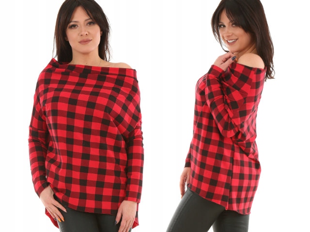 

F552 Krata Bluzka Tunika narzutka oversize