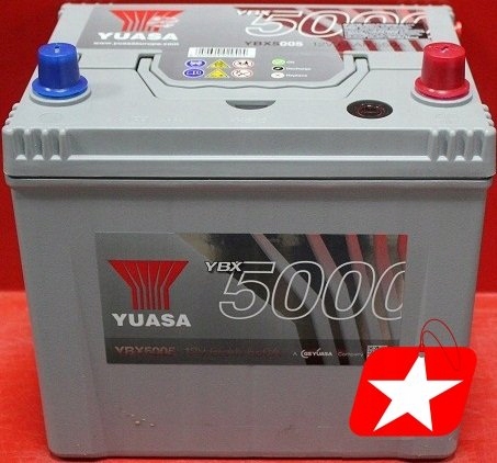 YUASA YBX5005 AKUMULATOR 65AH 550A P+