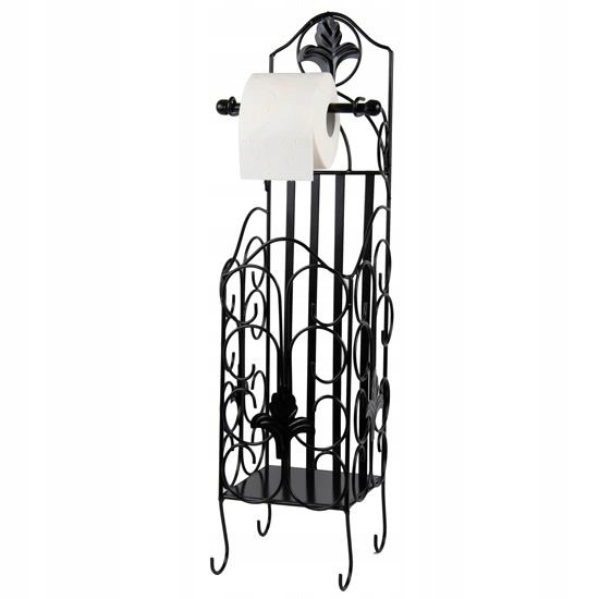 

Stylowy i ozdobny stojak toaletowy na papier metal