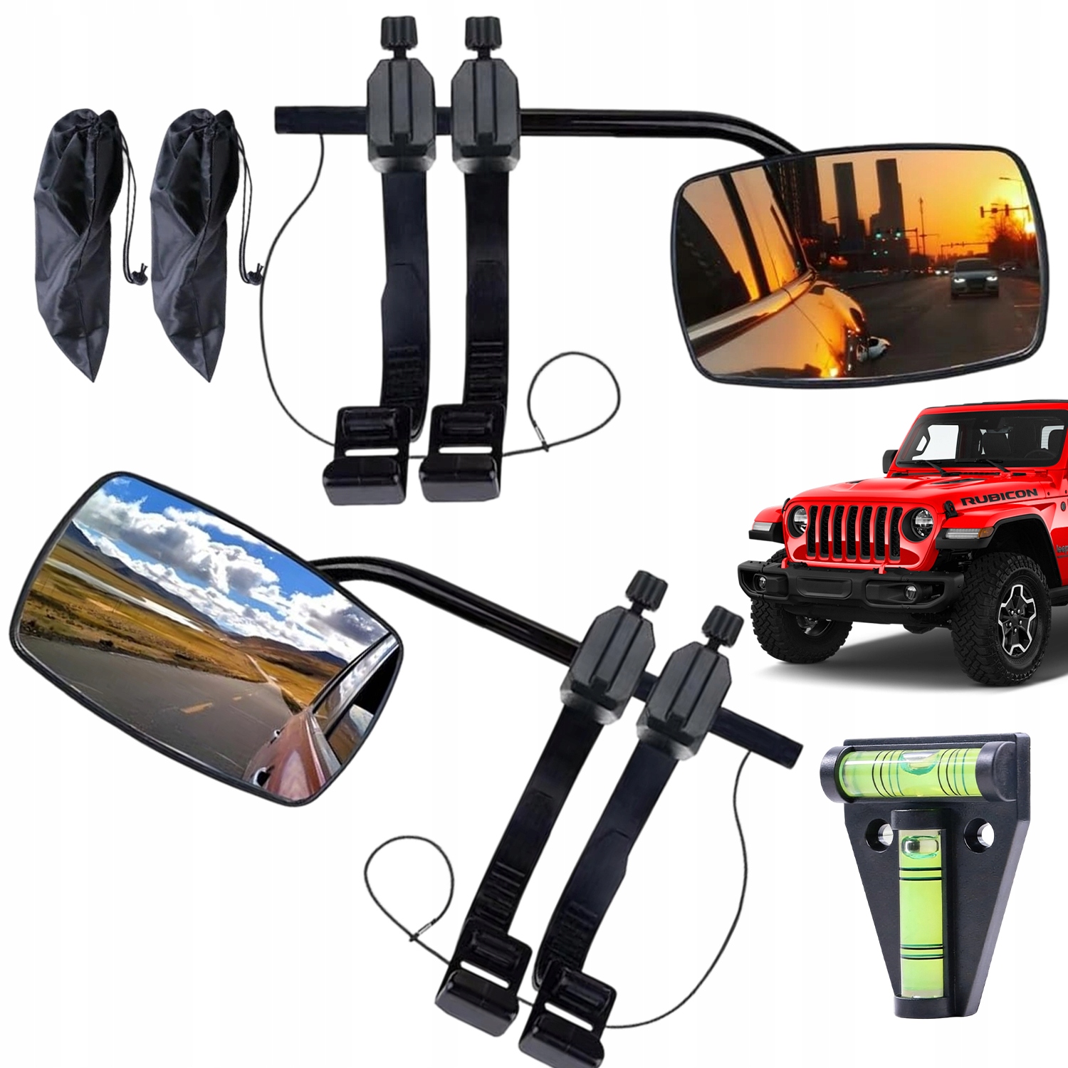 Zrcátka A Přídavná Krytka Pro Tažení Karavanu Suv