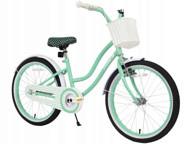 Rower dziecięcy Indiana Pretty 20 cali dla dziewczynki Miętowy