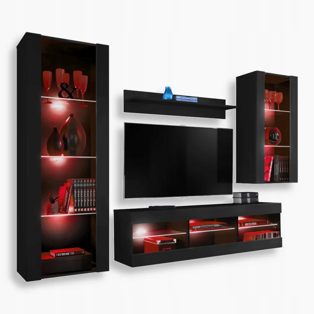 komodee Tivoli Medio Rtv súprava do obývačky čierna Rgb Led