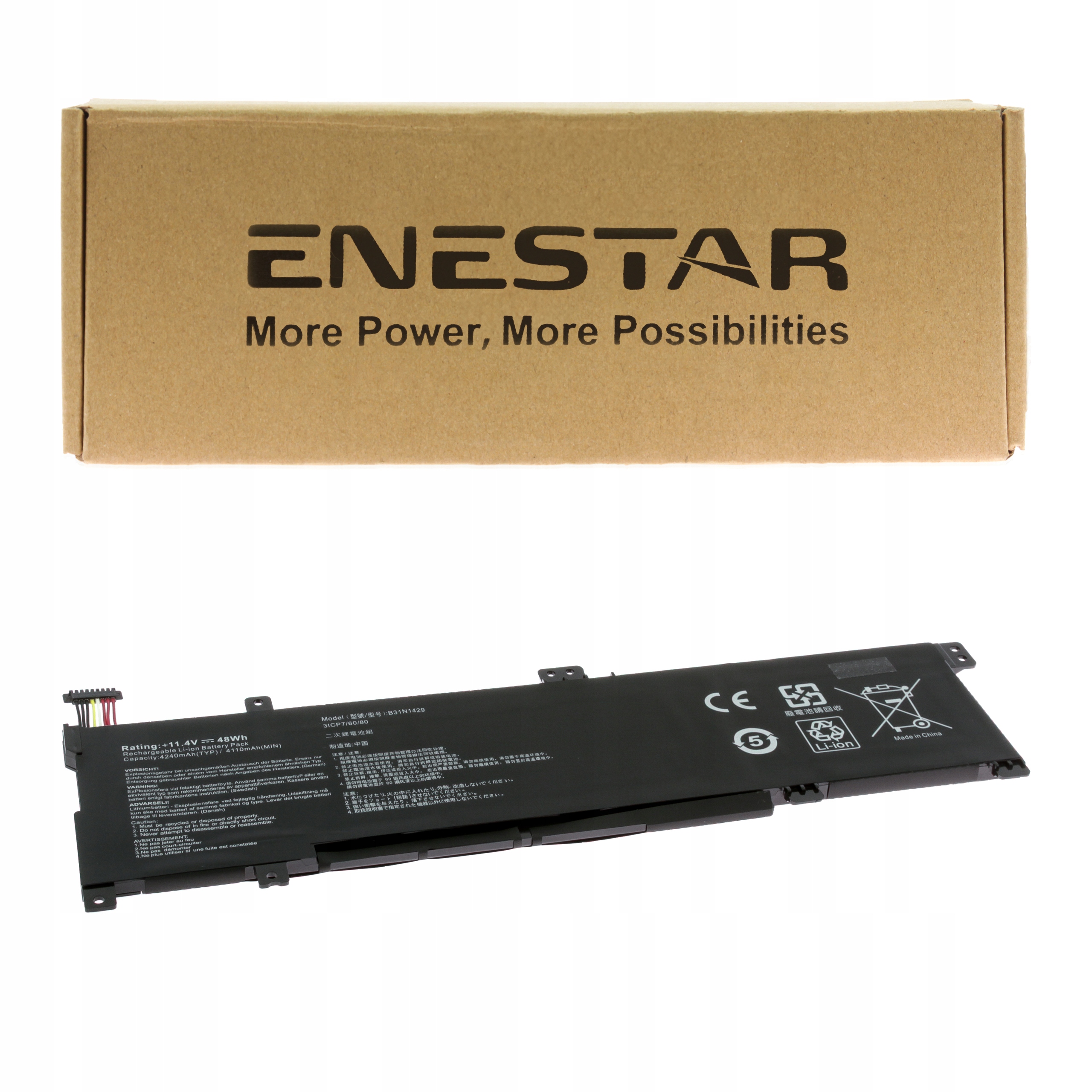 Prémiová batéria pre Asus B31N1429 A501LX-DM099H K501LX K501U K501UB K501UX