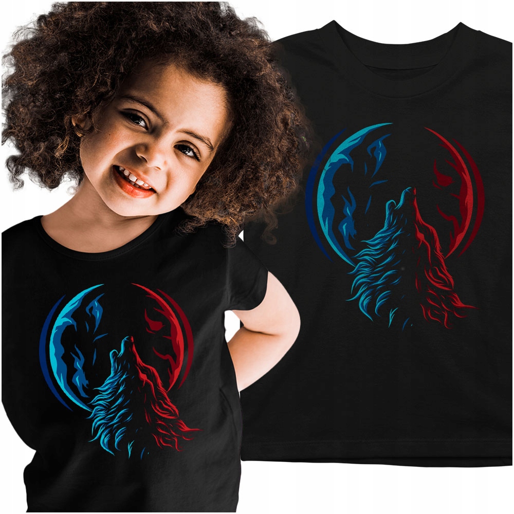 

Wilk wyjący do Księżyca Super Koszulka 128