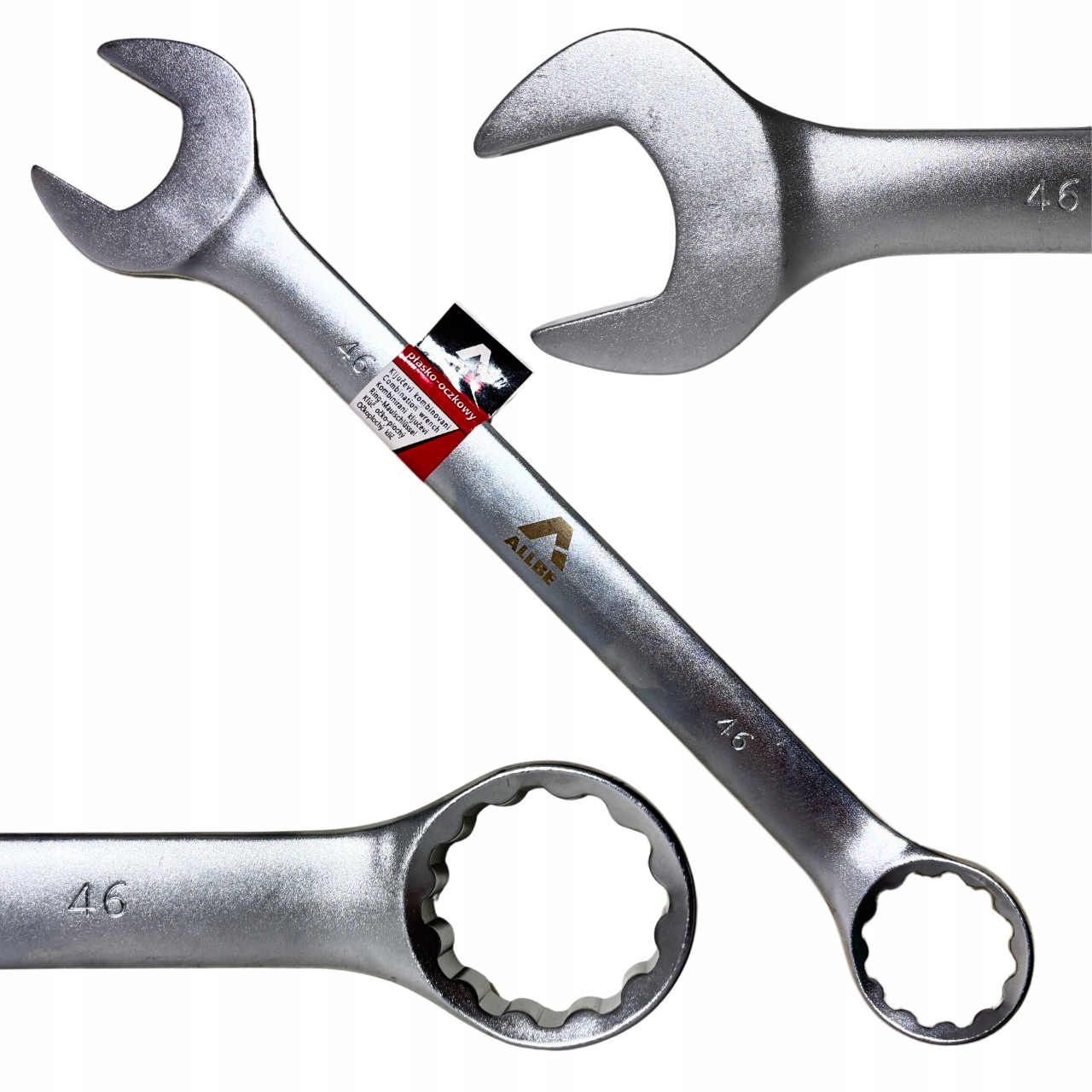 Klíč Očkoplochý 46 mm Ocel Crv Očkoplochý Klíč Cr-V Silný Pevný