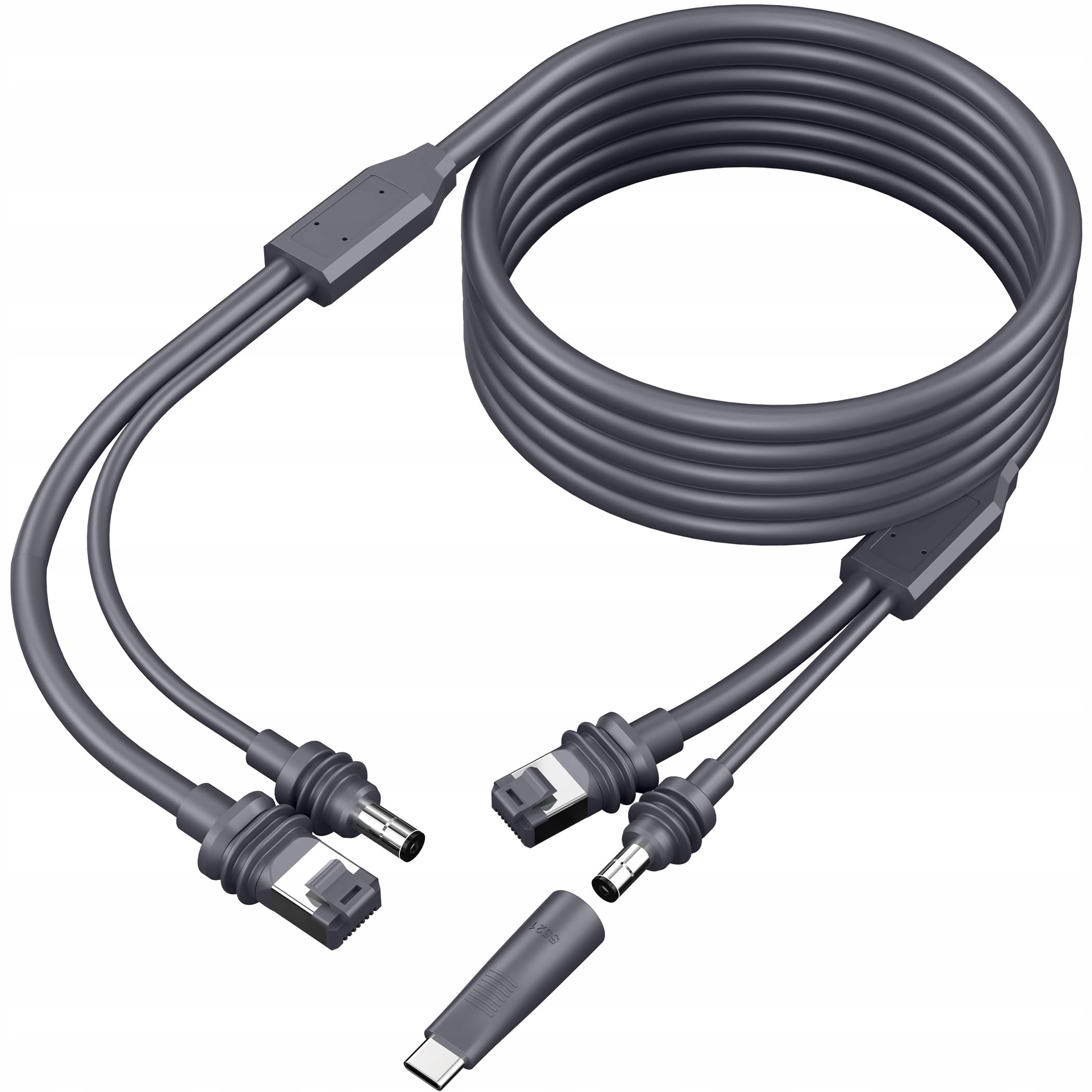2w1 Kabel Starlink Mini 5M, DC/USB C + Ethernet, Zamiennik Akcesoriów