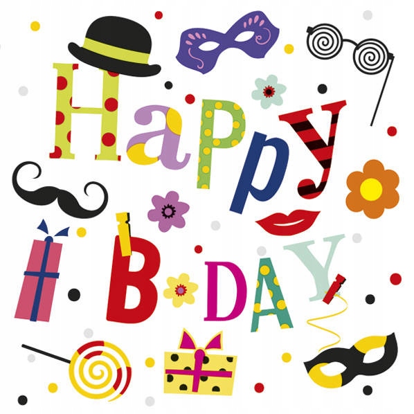 

Serwetki Papierowe Happy B-day Urodziny 33 X 33 CM