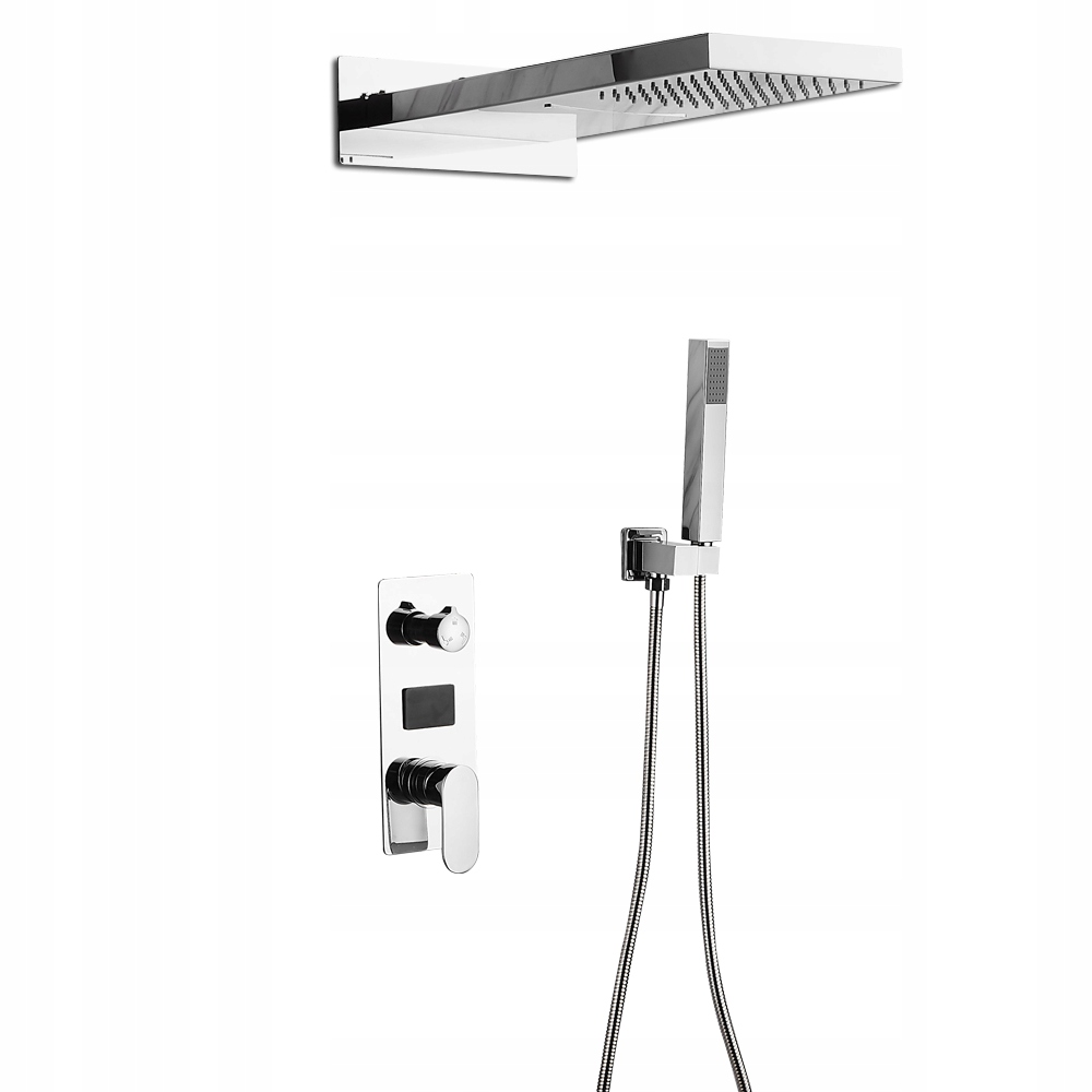Led Sprchový Set Z Nerezové Oceli S Termostatem