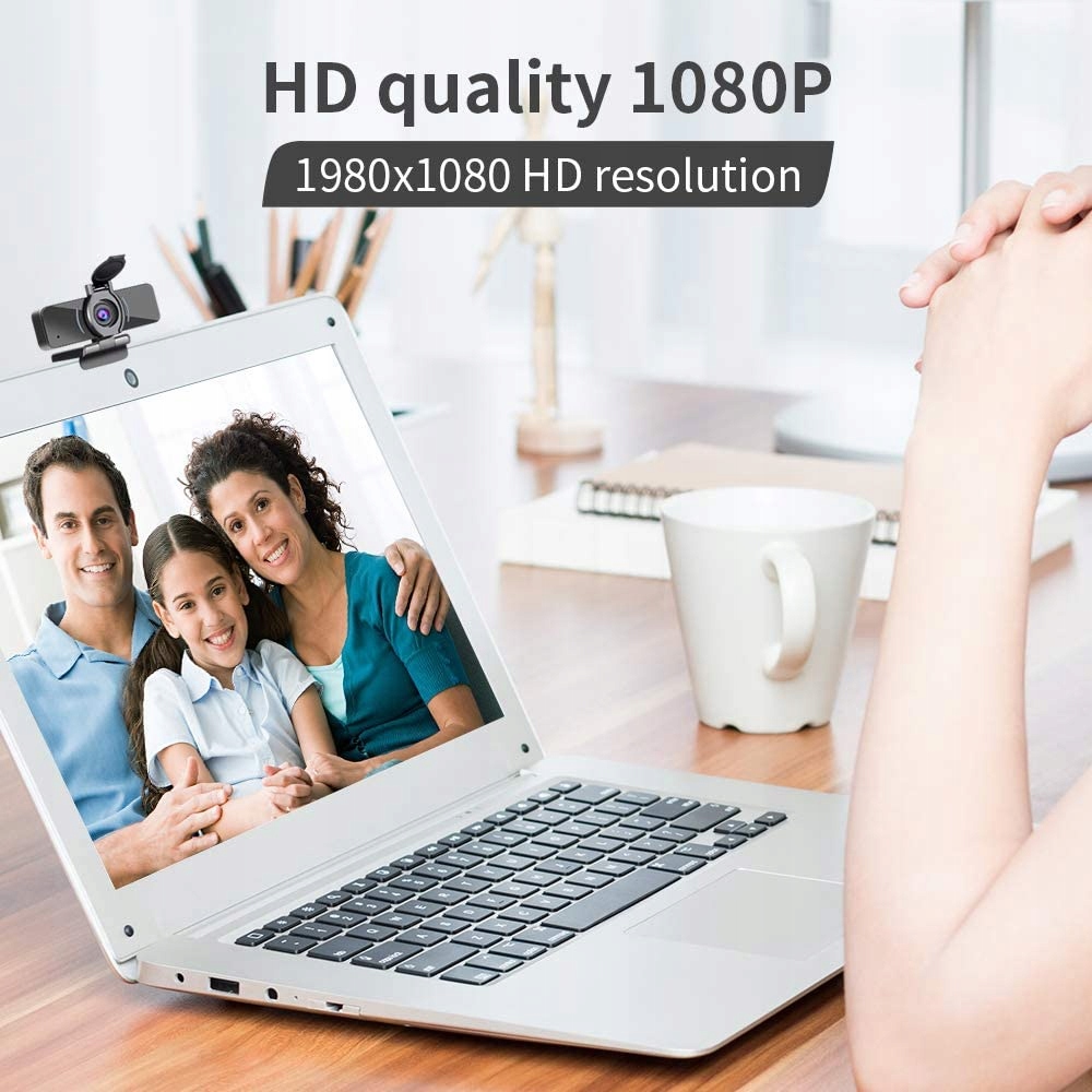 Kamera internetowa HD 1080p USB mikrofon osłona Model W4