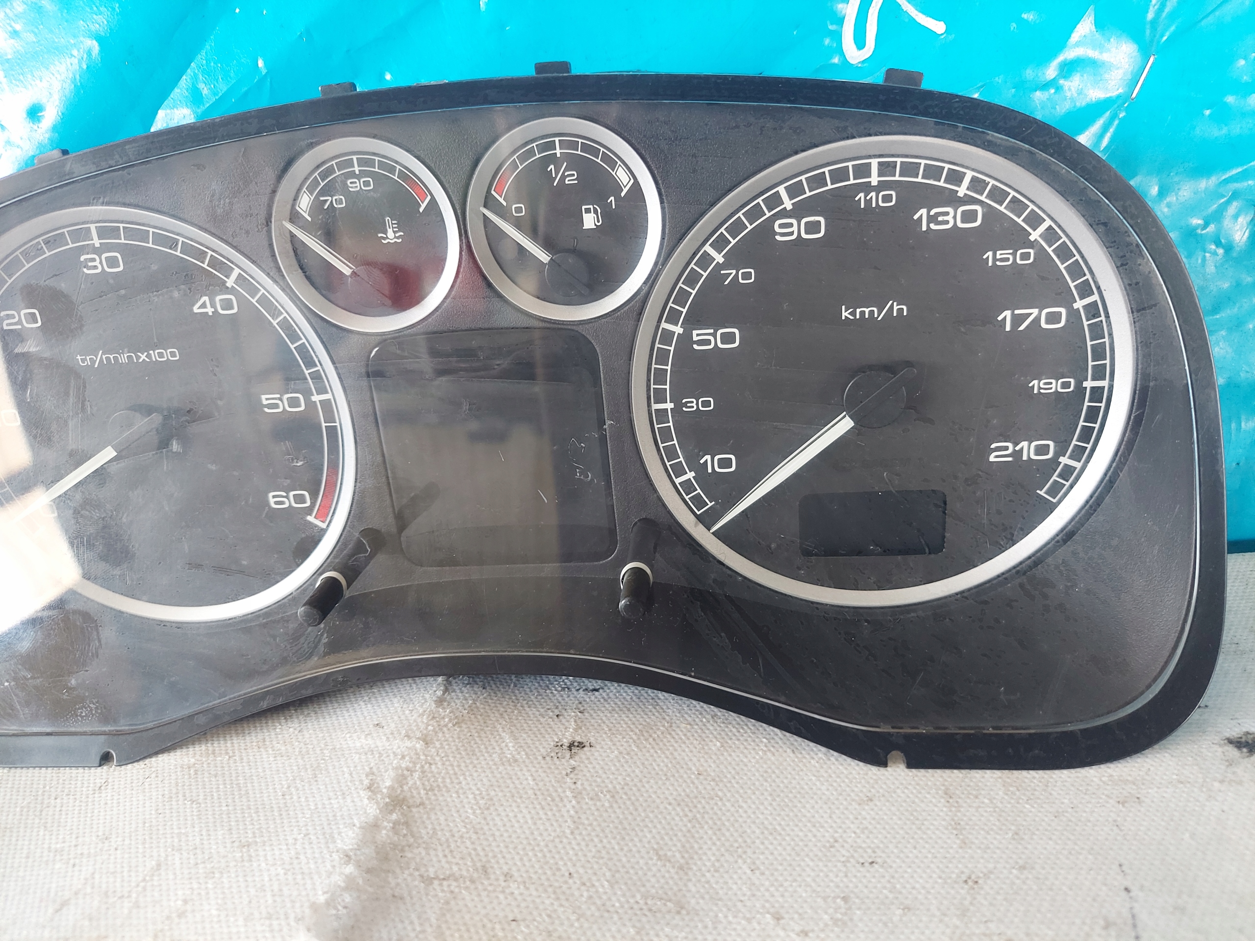 dials clock PEUGEOT 307 2.0 HDI P9651299680