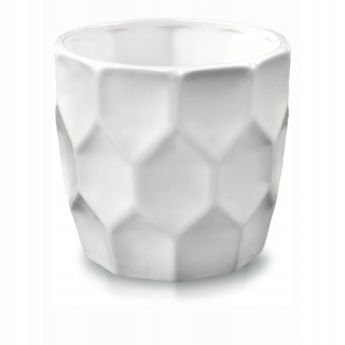

Doniczka Ceramiczna Osłonka Na Kwiaty Biała 12,5cm