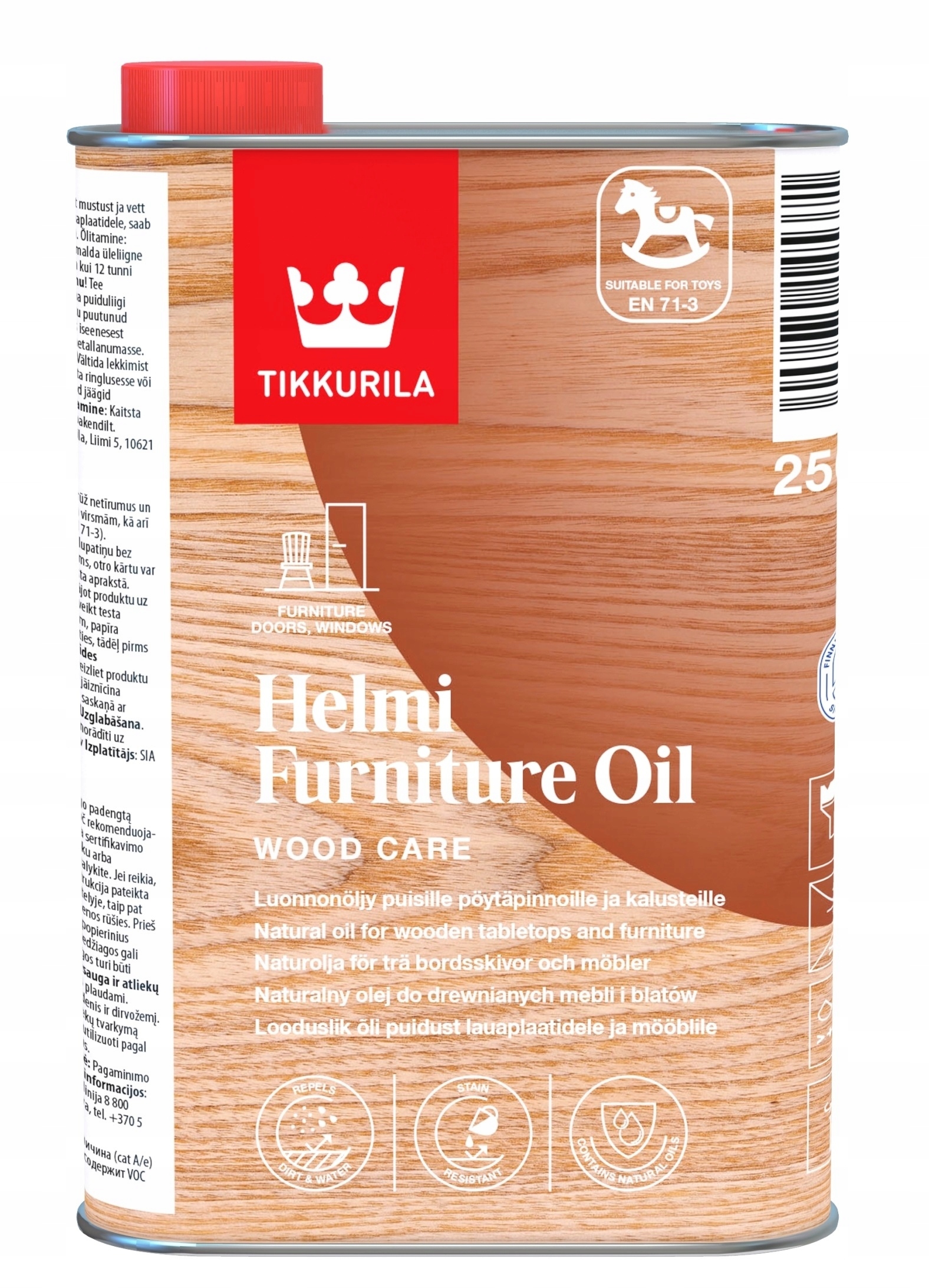 Tikkurila Přírodní Olej Na Nábytek Z Desek Hraček 0,5 L