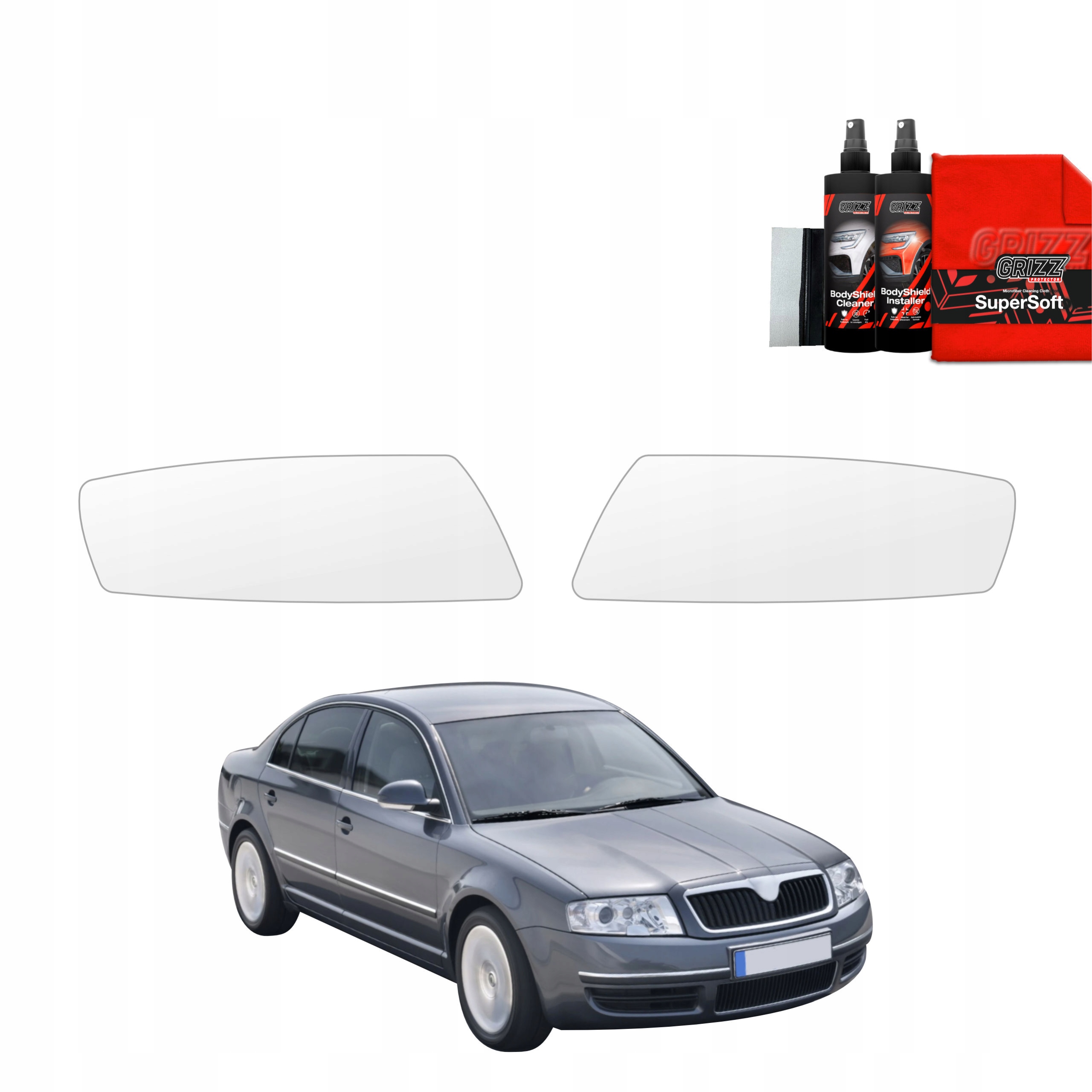 2v1 Fólie na lampy pro Škoda Superb (2001-2008)