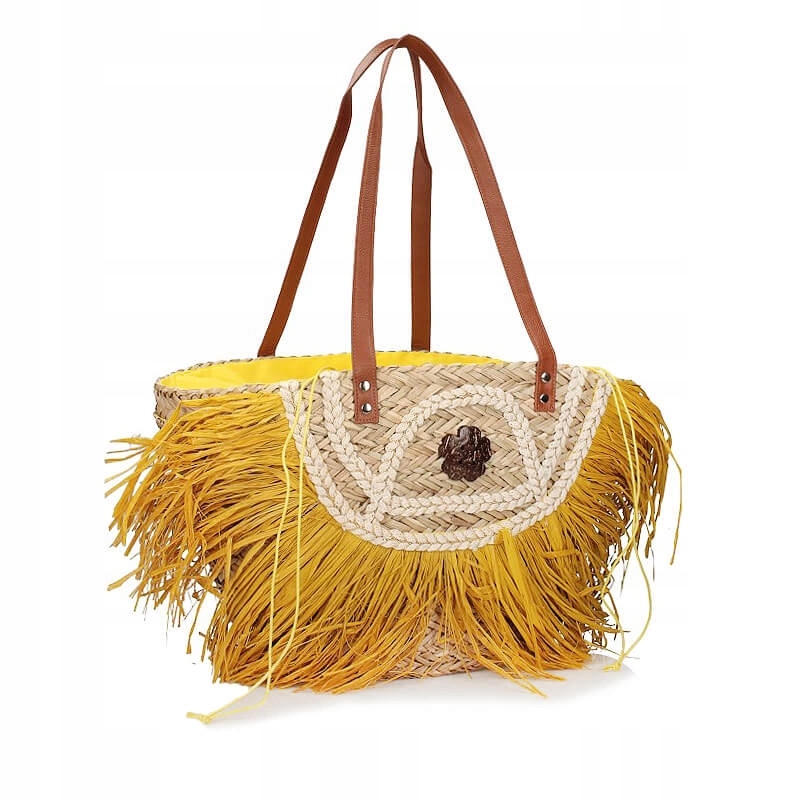 Velká stylová kabelka Koš Sca'viola TG-2 Yellow