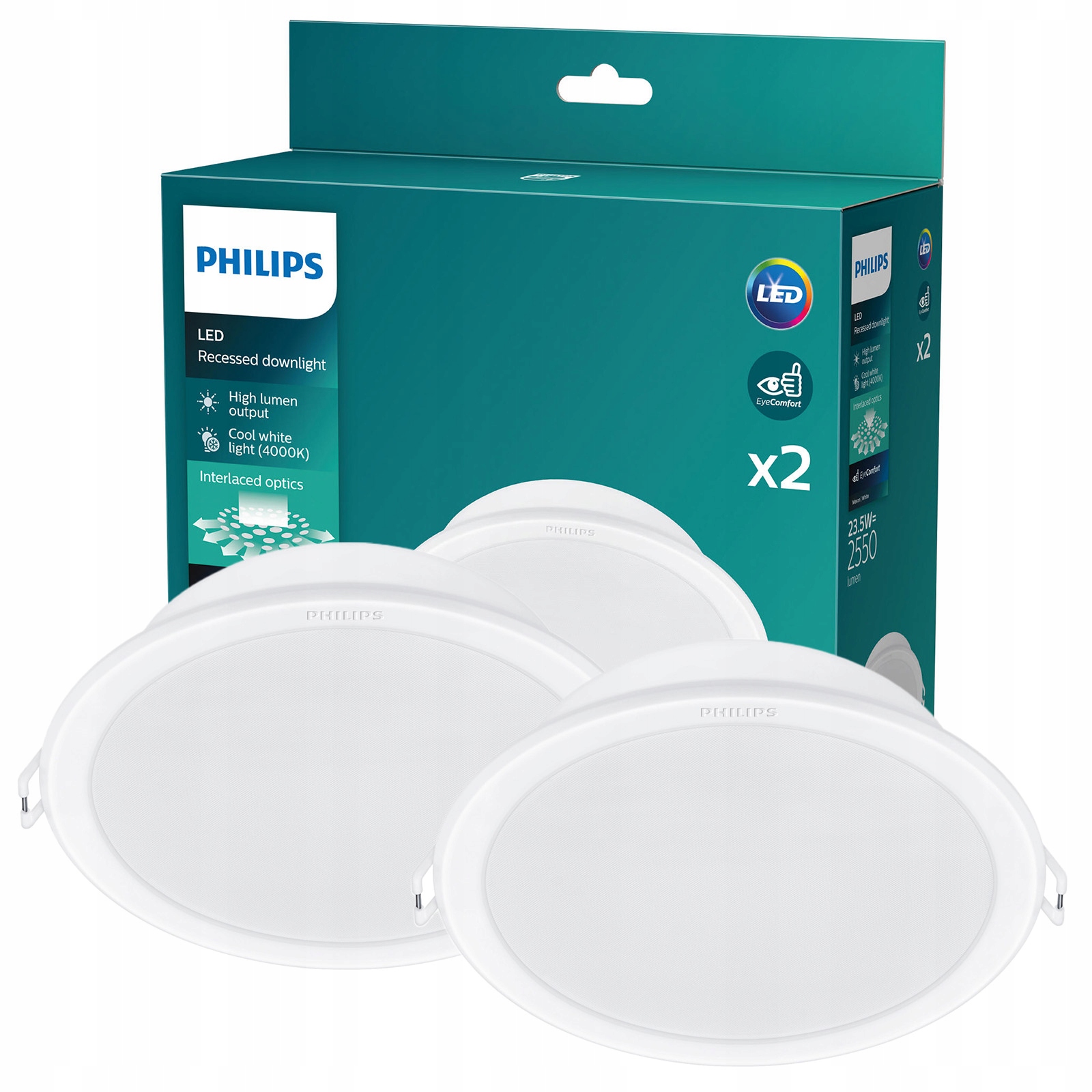 Led panel Podomítkové zapuštěné svítidlo Meson 23.5W 4000K 21.5cm 2 ks