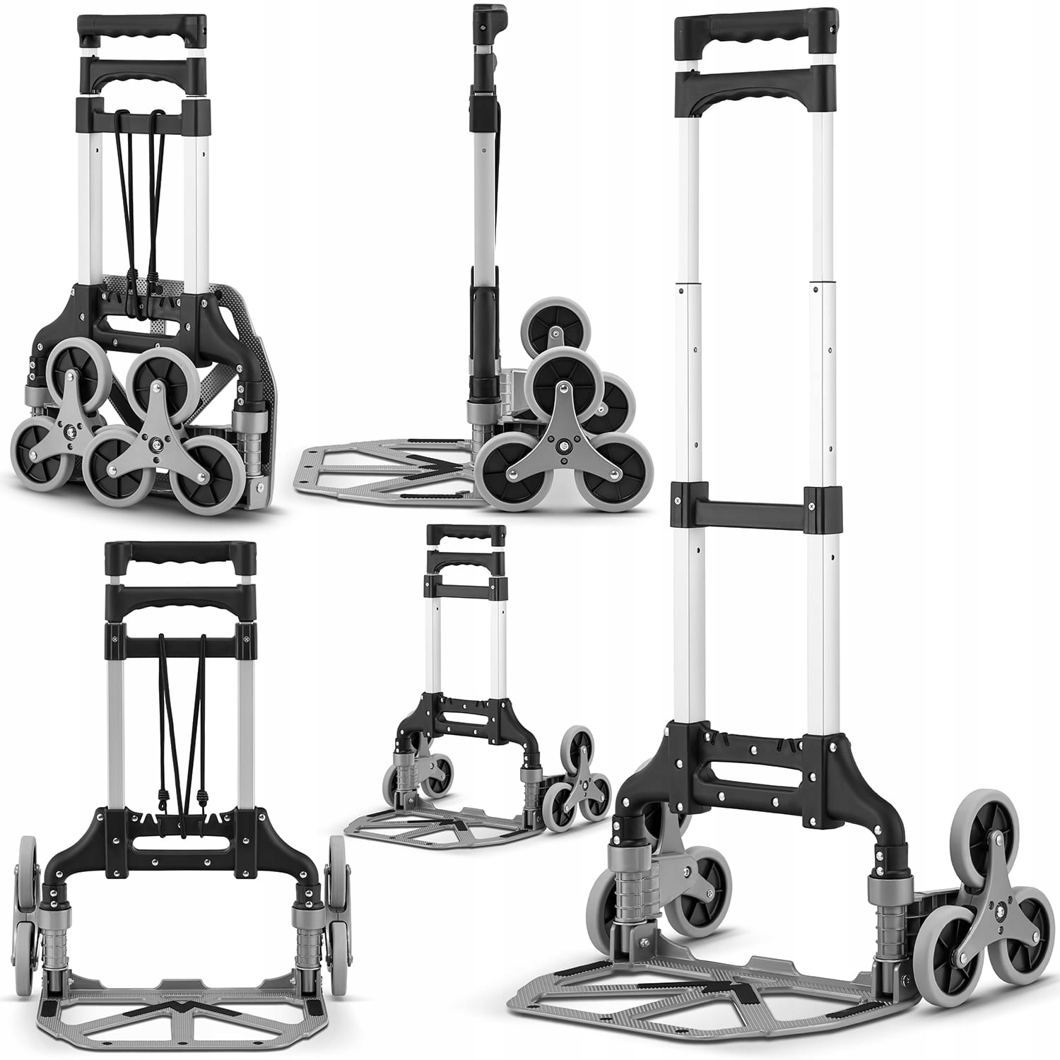 Přepravní ruční vozík pro mlynář, skládací, s funkcí na schody HP-LH02-70S