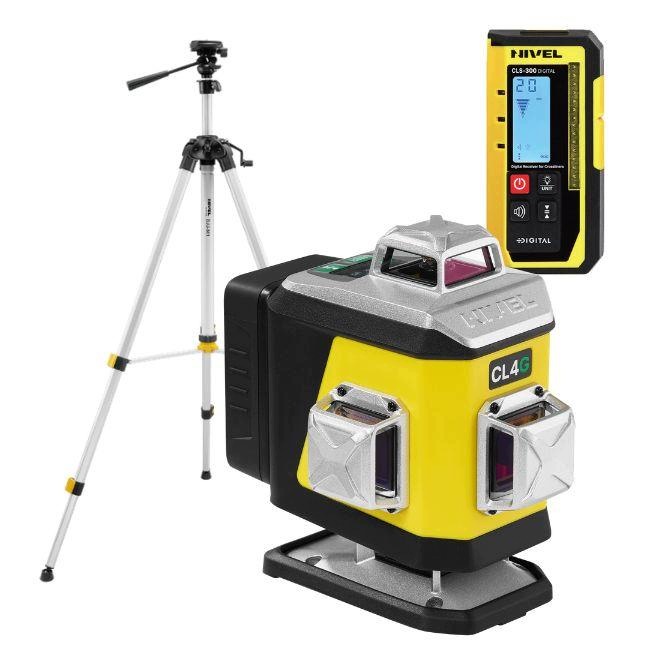 Laser krzyżowy Nivel System CL4G LCD Statyw Czujnik CLS-300