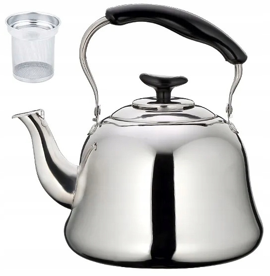 

Czajnik Stalowy 1l Imbryk Zaparzacz z Sitkiem