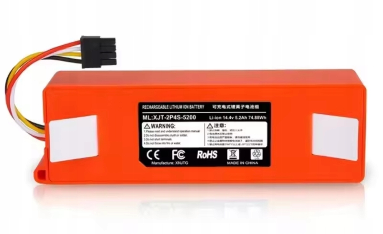 Bateria do Xiaomi Roborock S5 S6 S7 S8 S50 S55 T6 S60 S6 Max 14,4V 6800mAh