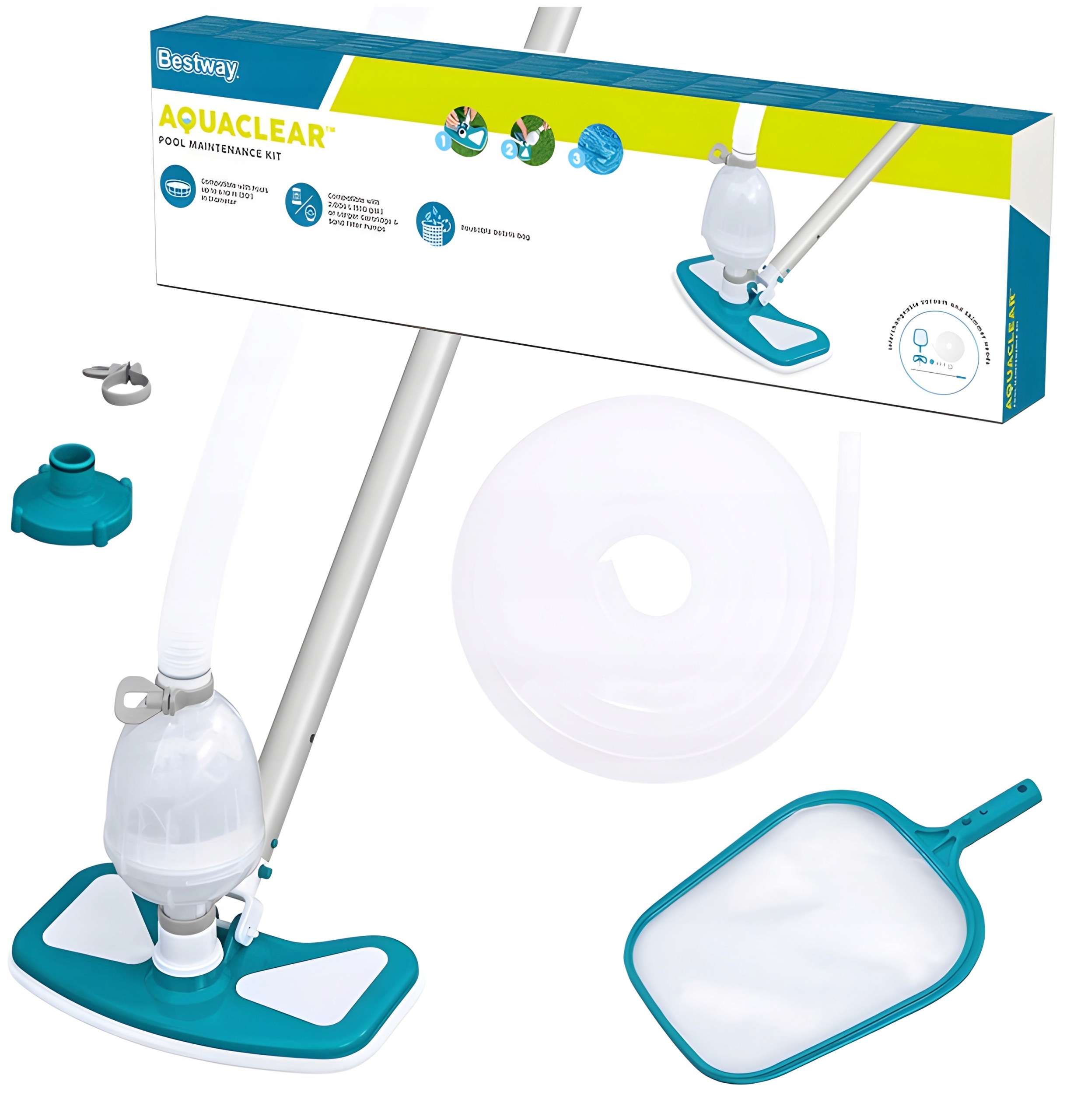 Vysavač do bazénu Bestway Čisticí sada pro bazény a vířivky 279 Cm