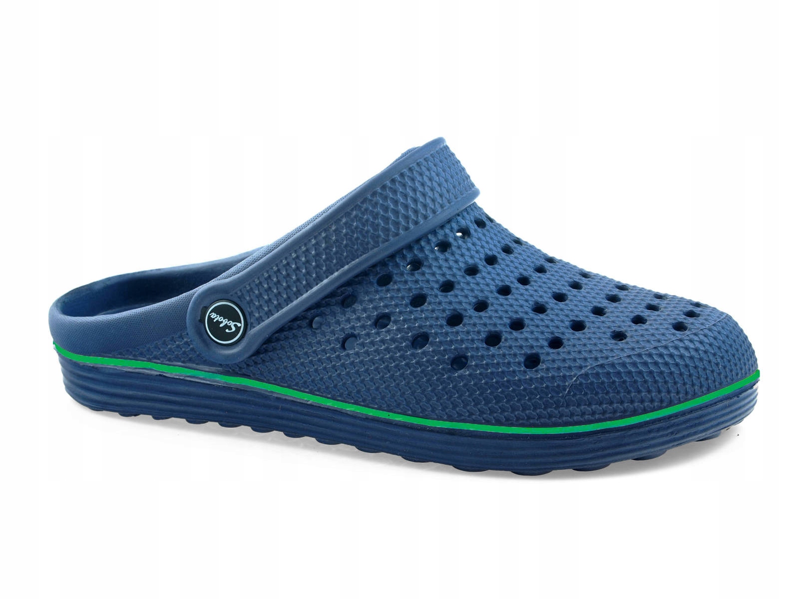 Kroksy męskie chodaki ogrodowe Granat / Ziel 37 Fason klapki