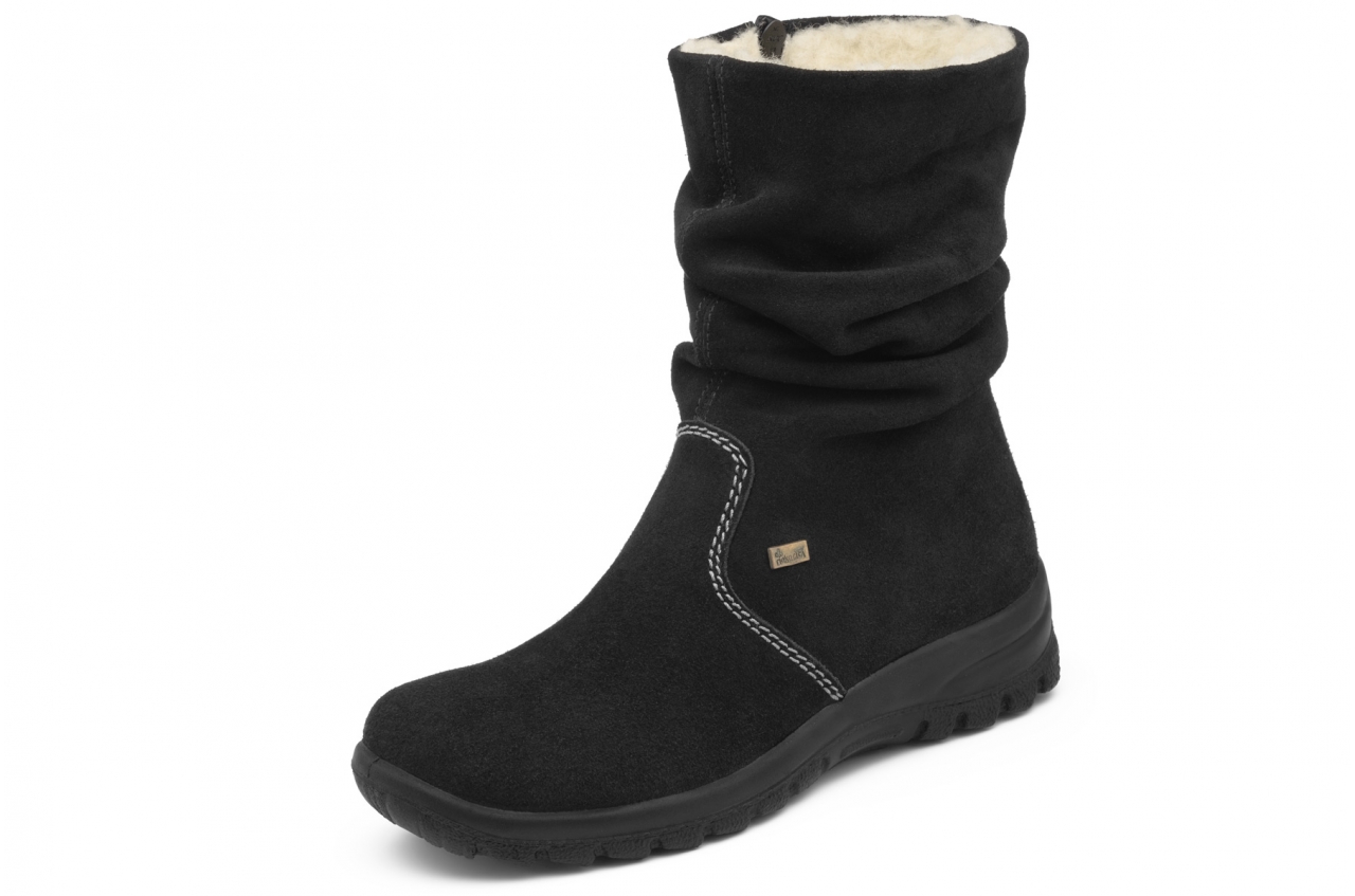 

Rieker damskie buty botki z wełną zimowe 38