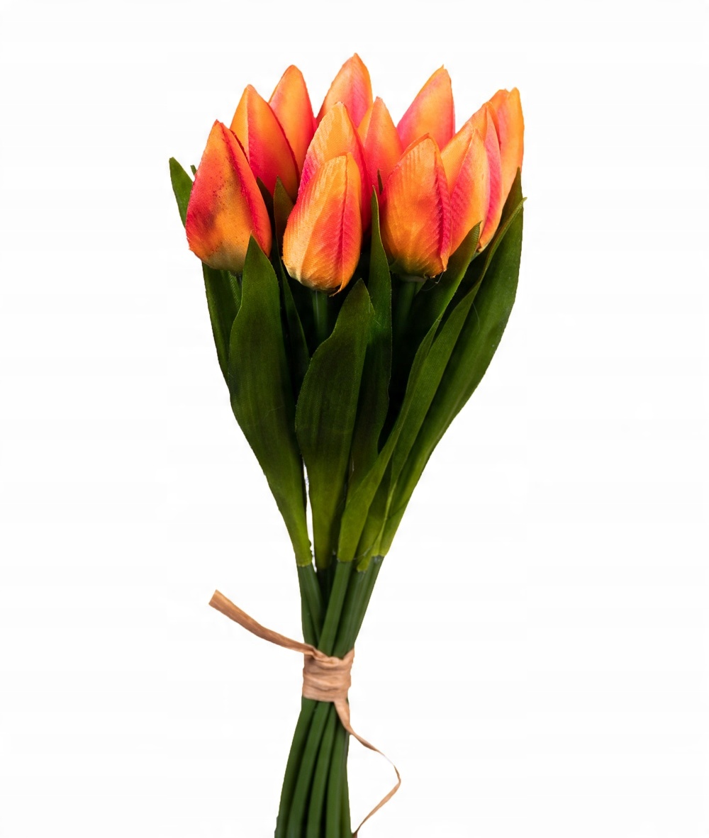 

Tulipany w bukiecie pomarańczowe 12 gałązek