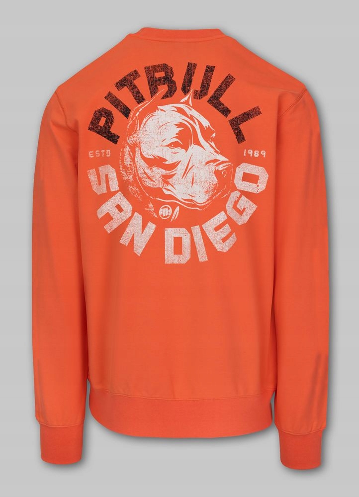 Pánská Mikina Pitbull Klasická tepláková Mikina Crewneck s potiskem Dog Sd
