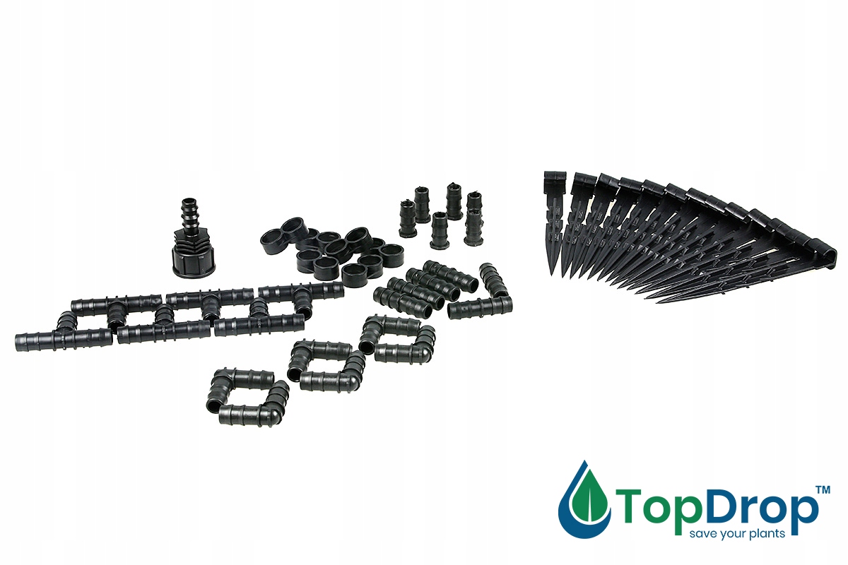 ZESTAW 100 szt AKCESORIÓW TRÓJNIK ZŁĄCZKI KOLANKO DO LINII LINIA KROPLUJĄCA Kod producenta ZŁĄCZKI DO LINIA KROPLUJĄCA