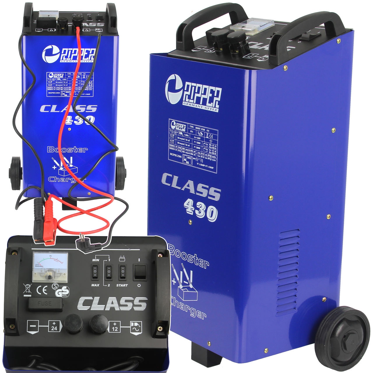 КЛАСС 430A LCD 12V 24V ПУСКОВОЙ ВЫПРЯМИТЕЛЬ