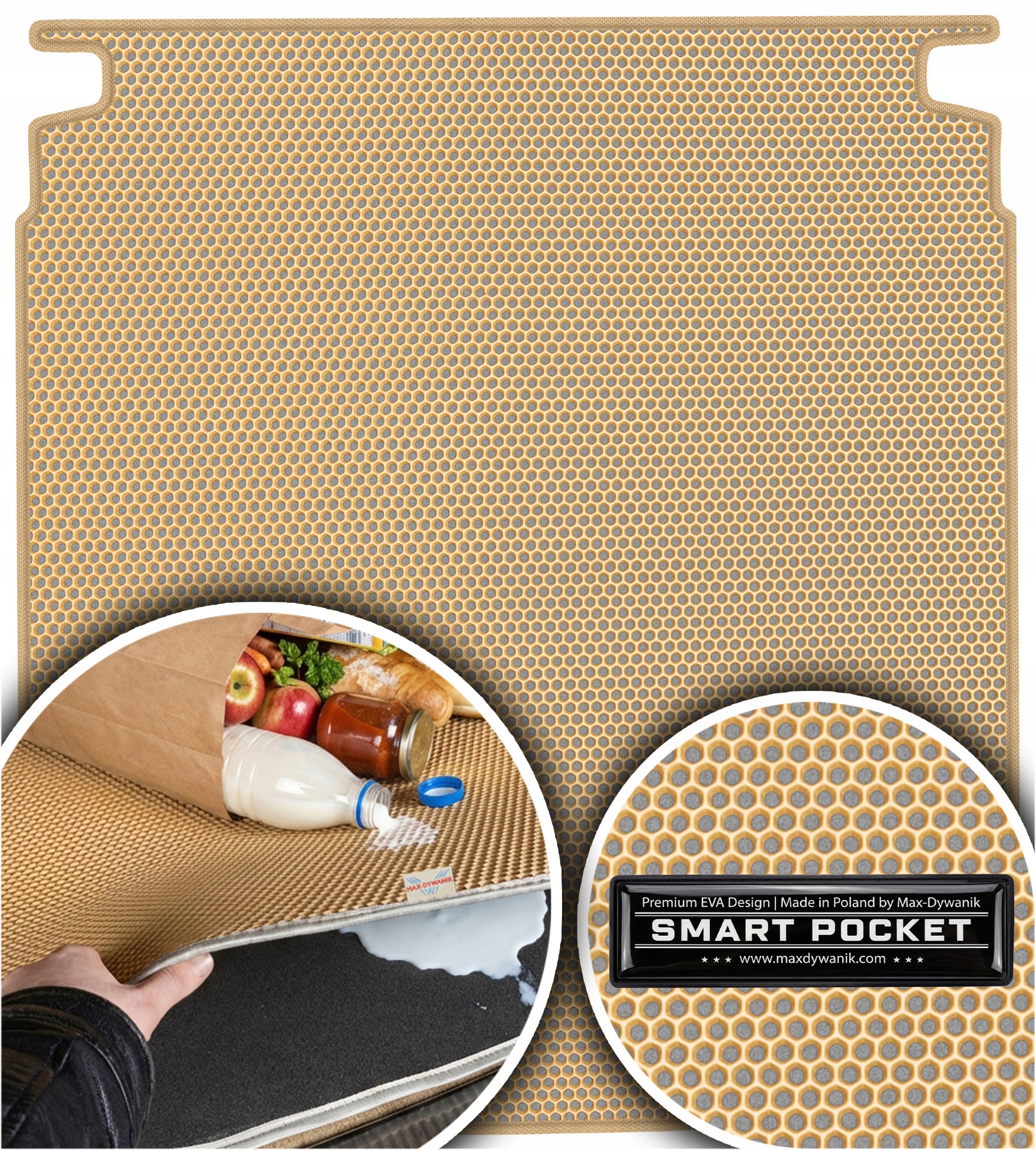 Vw Passat B6 Sedan 2005-2010 Vložka do kufru Eva Smart Pocket Béžová