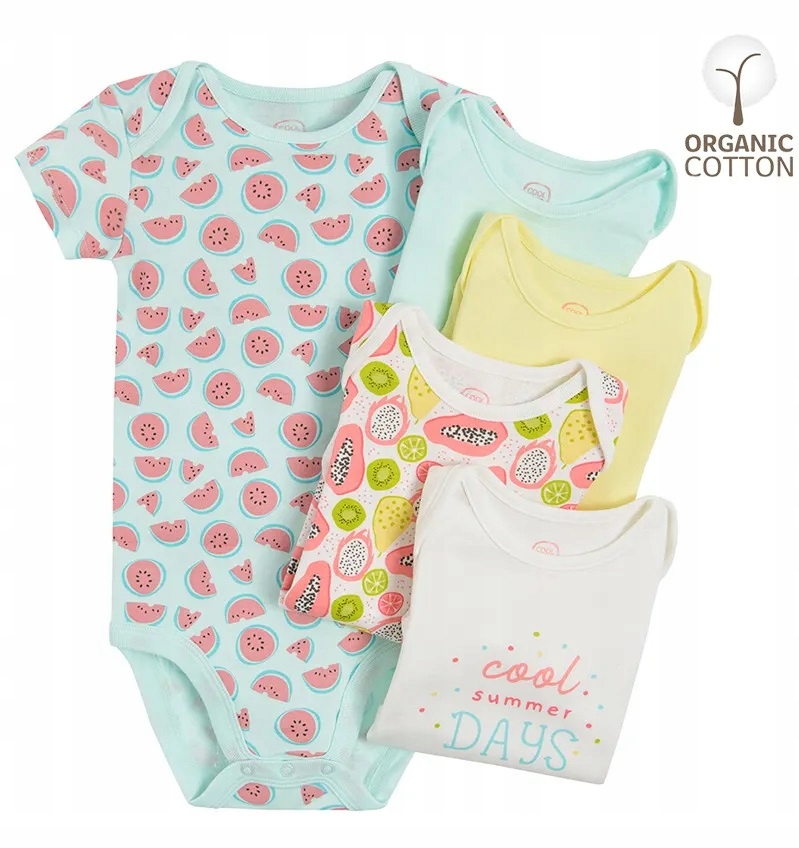 

Cool Club Body Krótki Rękaw 5szt 9-12m 80cm Arbuzy