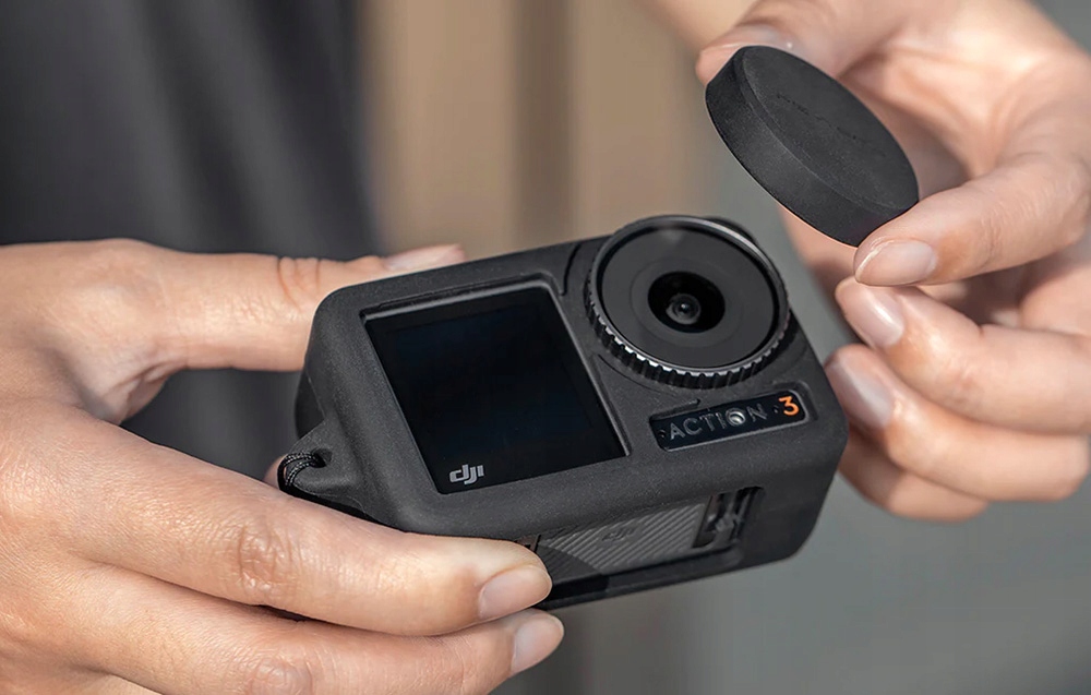 OSŁONA SILIKONOWA OCHRONNA CZARNA PGYTECH DO KAMERY SPORTOWEJ OSMO ACTION 3 Model Osmo Action 3