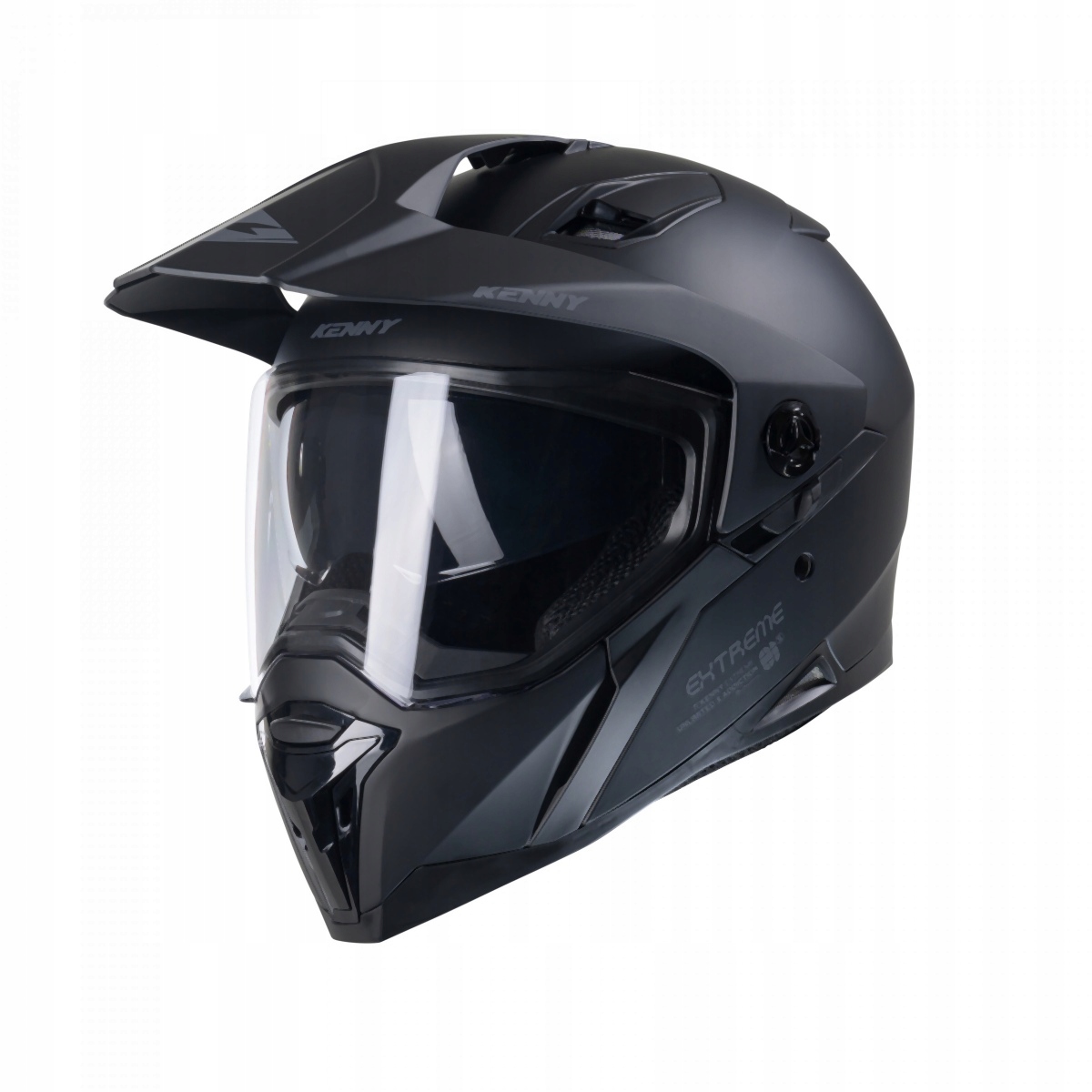 Prilba Adventure Kenny Racing Extreme Solid Matt čierna S