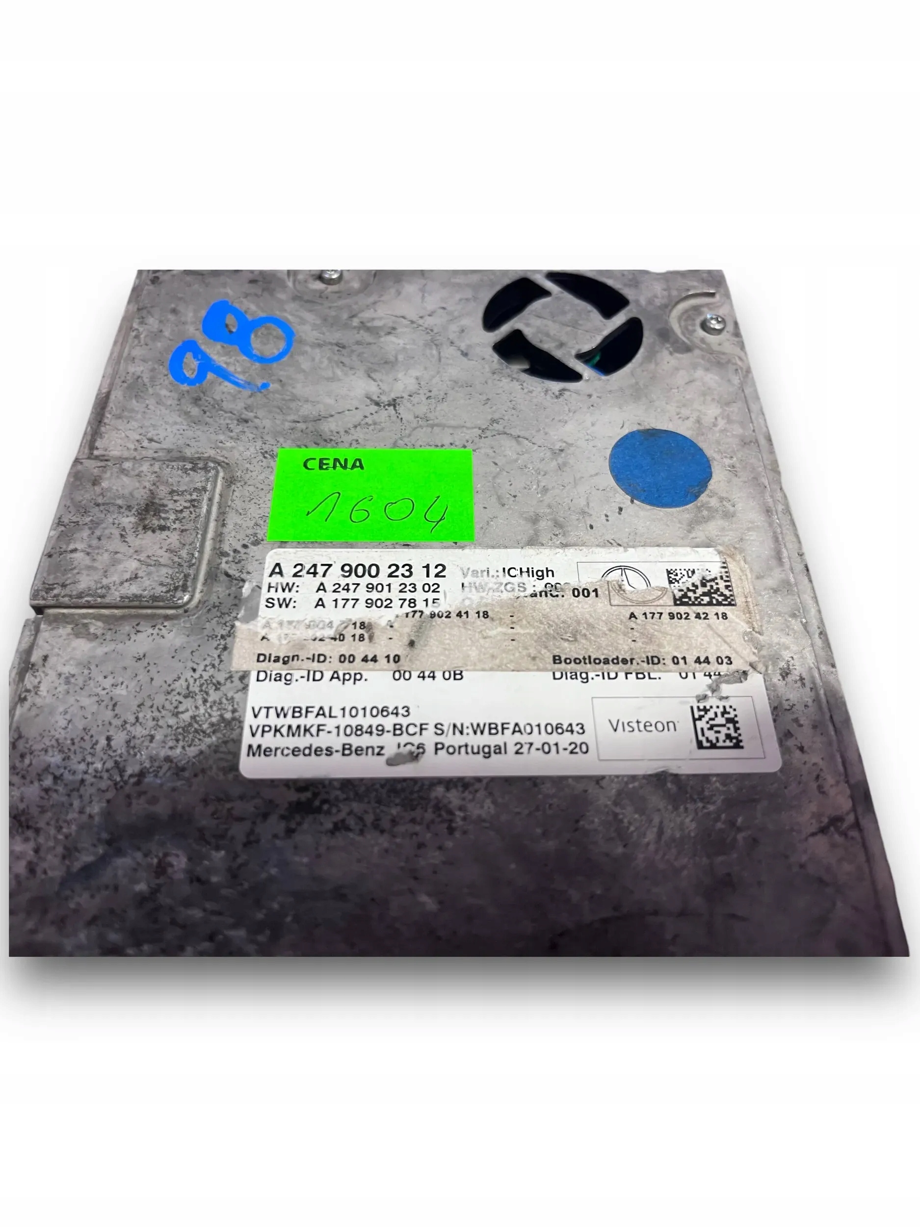 MERCEDES W247 modul des Kombiinstruments 2479002312 @M
