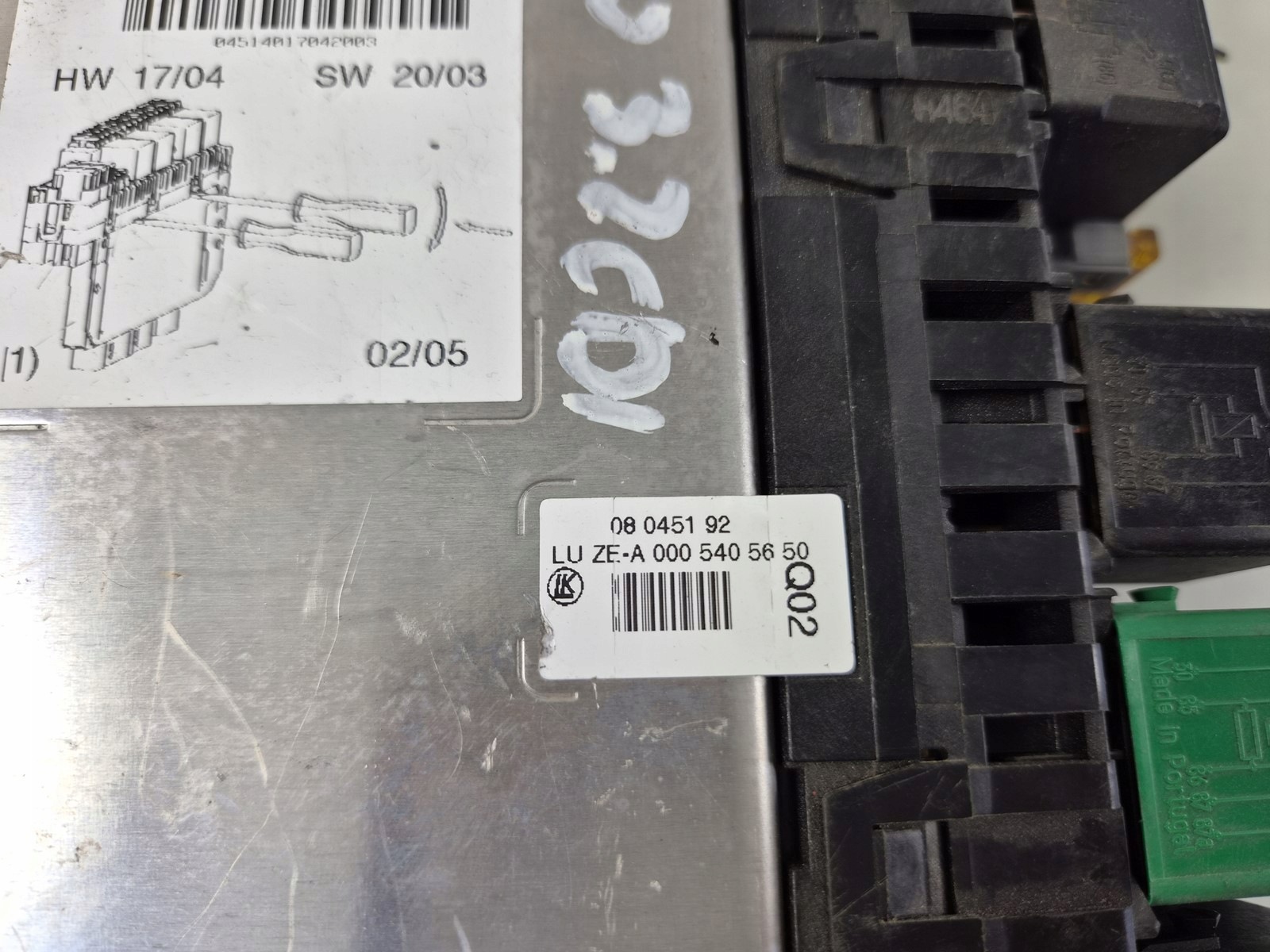 module SAM control unit MERCEDES s-class W220 LIFT fuse box BSI