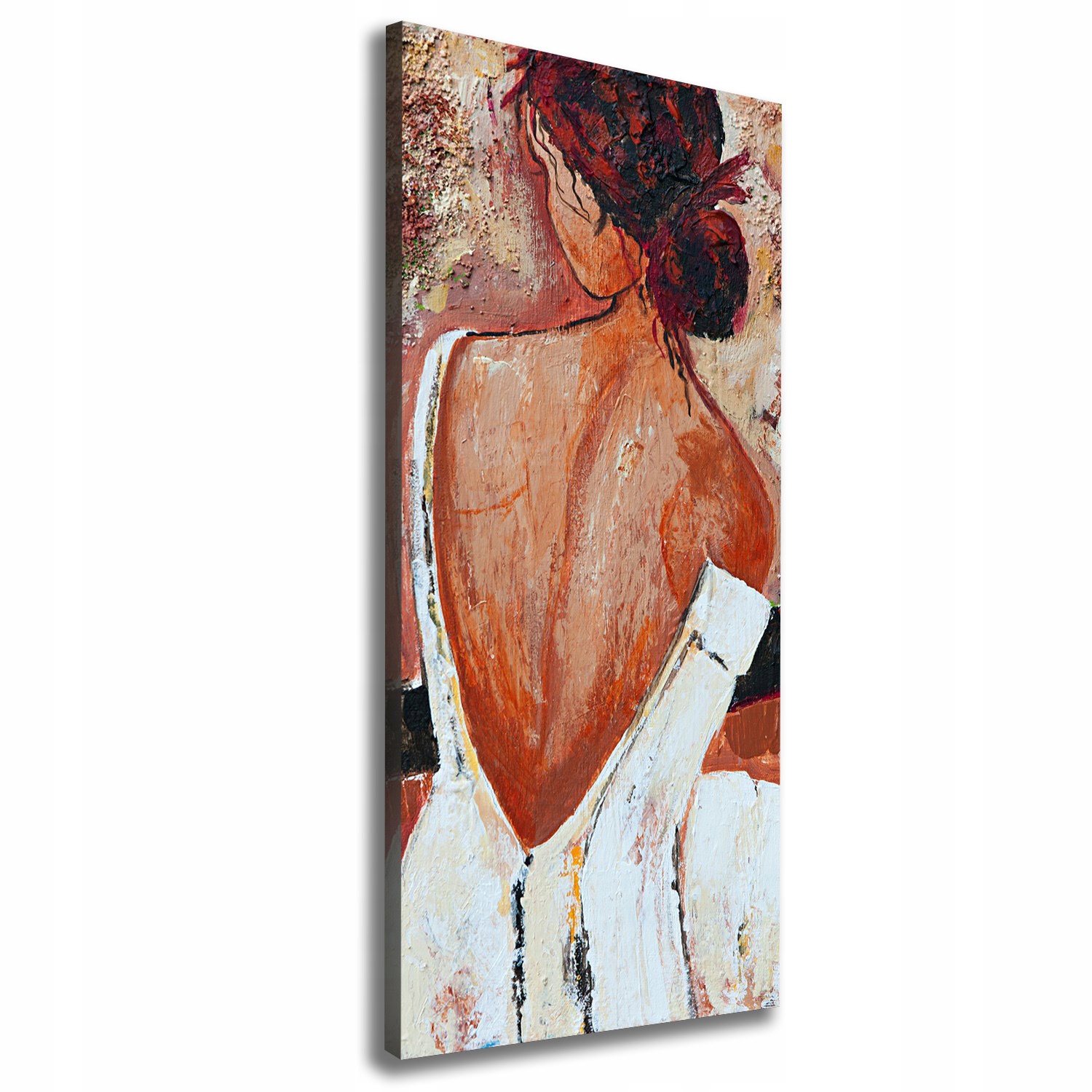 

Nowoczesny obraz canvas na ramie Kobieta 50x125 cm